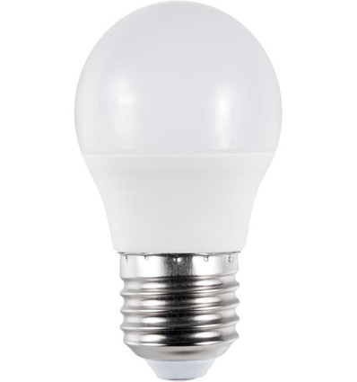 E27 3W LED kronepære - G45, 320lm, opalt glass
