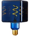 E27 4W dimbar LED-pære - Ice Cube C95, Metallic Blue, 20lm, 3000K