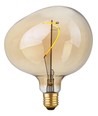 E27 4W dimbar LED-pære - G150, Filament Flex Snoopy, 2200K, gullfarget glass