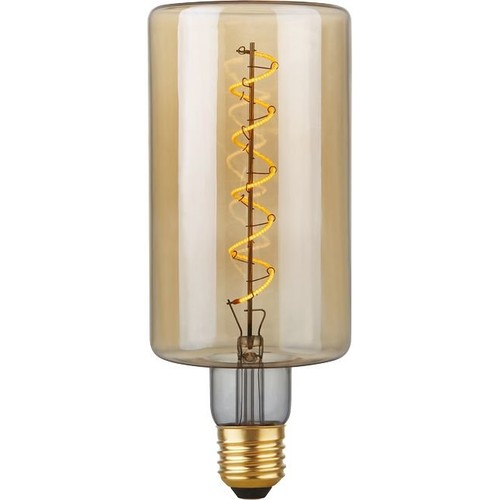 E27 4W dimbar LED-pære - Filament Flex Bottle, 240lm, 2200K, Gullglass