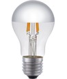 E27 4W dimbar LED kronepære, topforsølvet - A55, 250lm, 2500K
