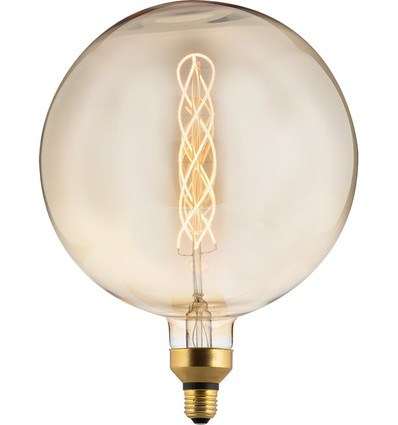 E27 6W XXL Flex Globe G300 filamentpære - 250lm, dimbar, gullglass, 2000K