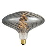 E27 4W XXL Flex Ufo filamentpære - 100lm, dimbar, røykfarget glass, 2200K