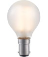 BA15d 1,5W dimbar LED kronepære - G45, filament, matt glass, 2500K