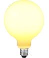 E27 6W dimbar LED-pære - DimToWarm, G125, opalt glass, 2000-4500K, filament