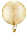 E27 5W Slim Flex Filament G200 Globe - 470lm, 2200K, dimbar, gullfarget glass