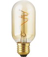 E27 2,9W Slim Flex Filament rør - 11cm, 2200K, gyllent glass, dimbar