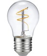 E27 3,2W dimbar LED kronepære - G45, Slim Flex Filament, 2200K, klart glass