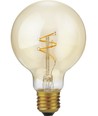 E27 2,9W Slim Flex Filament Globe G80 - 250lm, 2200K, gyllent glass, dimbar