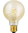 E27 2,9W Slim Flex Filament Globe G80 - 250lm, 2200K, gyllent glass, dimbar