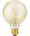 E27 4,2W dimbar Slim Flex Filament - G95, 470lm, 2200K, Gold, Globe