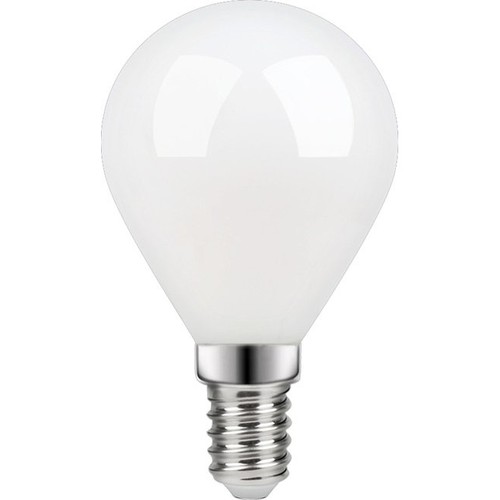 E14 4,7W dimbar LED kronepære - G45, filament, opalt glass, 2700K