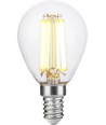 E14 7W dimbar LED kronepære - G45, filament, 806lm, klart glass