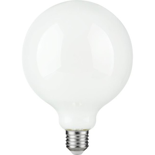 E27 4,7W dimbar LED globepære - G125, opalt glass, 2500K, filament