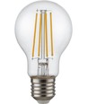 E27 6,5W dimbar LED filamentpære - A60, 810lm, klart glass, 2700K