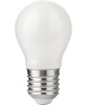 E27 4,7W dimbar LED kronepære - G45, opalt glass, 2700K, filament