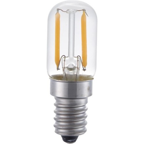 E14 1,5W LED rørpære - 6cm, 100lm, 2500K, klart glass