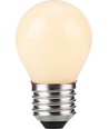 E27 4W dimbar LED kronepære - G45, filament, opalt glass, 2500K