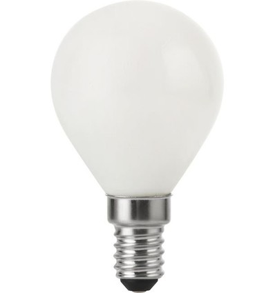 E14 4W dimbar LED kronepære - G45, opalt glass, 2500K, 310lm