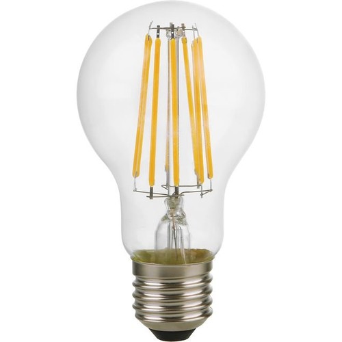 E27 8W dimbar LED-pære - A60, filament, 806lm, klart glass, 2500K