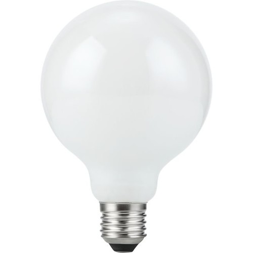 E27 5,5W dimbar LED globepære - G95, opalt glass, 2500K, filament