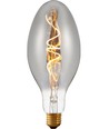 E27 4W dimbar LED filamentpære - Ellipse C100, Smoke, 2200K, 100lm