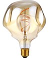 E27 4W XL Flex Mystery LED-pære - G125, dimbar, 2000K, gullglass, filament