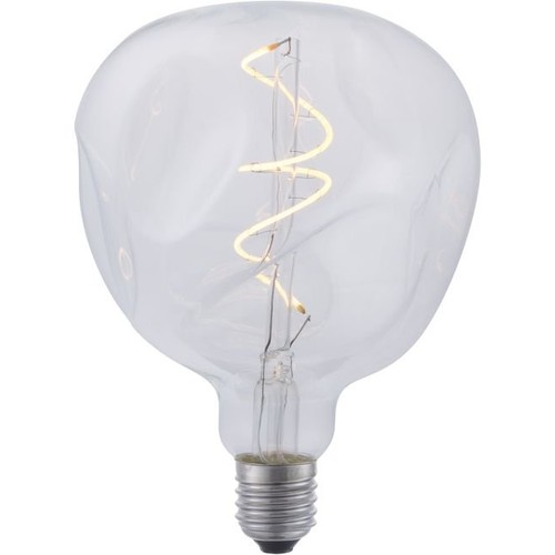 E27 4W XL Flex Mystery LED-pære - G125, filament, dimbar, 2200K, klart glass