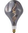E27 4W XXL Flex Mystery LED-pære - A165, 100lm, 2200K, dimbar, røykfarget glass