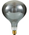 E27 6W dimbar XXL LED-pære - R160, 180lm, røykfarget glass, 2200K, filament flex