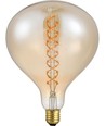 E27 6W XXL Flex R160 filamentpære - 350lm, dimbar, gullfarget glass, 2000K