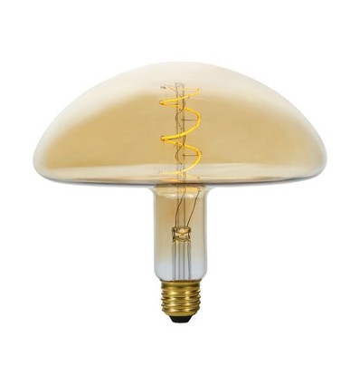 E27 4W dimbar LED filamentpære - XL Flex Mush, 200lm, 2000K, gullfarget glass