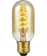 E27 5W dimbar LED-pære - Filament Flex DH Tube, 2000K, gullfarget glass, 300lm