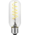 E27 4,5W Filament Flex AX Tube LED-pære - 13cm, 2200K, dimbar, klart glass