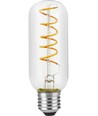 E27 4,5W Filament Flex AX Tube LED-pære - 13cm, 2200K, dimbar, klart glass