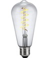 E27 4W dimbar LED Rustika-pære - ST64, Flex Filament, 2200K, klart glass