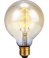 E27 5W dimbar LED-pære - G95, Gold, Flex Double Helix, 2000K, 300lm