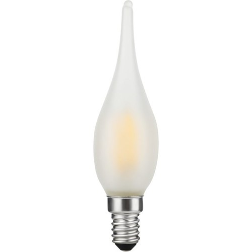E10 1,5W LED filament mini tipp-pære - C23, 90lm, 2700K, matt glass