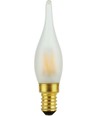 E14 1,8W dimbar LED kronepære - C23, Mini Tip Candle, 2000K, matt glass