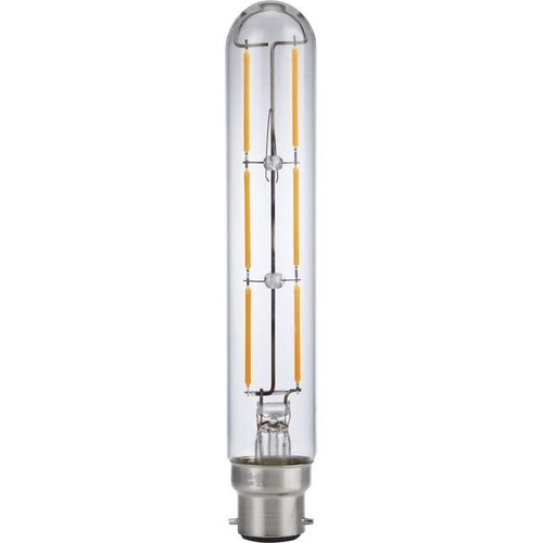 BA22d 5W dimbar LED Colorenta Short pære - 17,1cm, 470lm, 2200K, klart glass