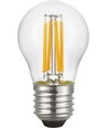 E27 4W filament kronepære, 24V - G45, 310lm, 2500K, klart glass, AC/DC