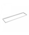 30x1200 ramme til LED-panel - Hvit, høyde 6,5 cm, for direkte montering i tak