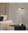 Oppladbar LED-bordlampe med trådløs lading - Gull, touch-dimbar, CCT, IP54