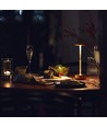 Oppladbar LED-bordlampe med trådløs lading - Gull, touch-dimbar, CCT, IP54