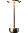 Oppladbar LED-bordlampe med trådløs lading - Gull, touch-dimbar, CCT, IP54
