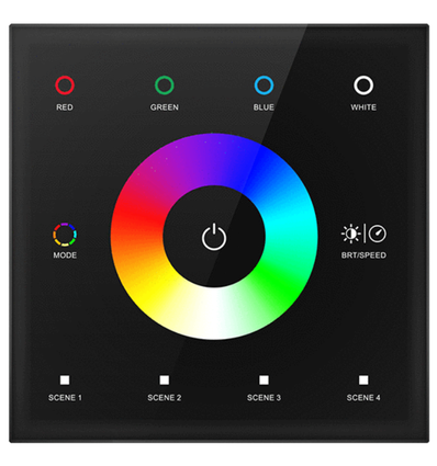 LEDlife rWave RGBW-kontroller til vegg - Sort, 12V-24V