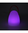 Oppladbar RGB LED-bordlampe Ø12,8cm - Hvit, inkl. fjernkontroll, IP54 utendørs