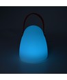 Oppladbar RGB LED-bordlampe Ø12,8cm - Hvit, inkl. fjernkontroll, IP54 utendørs