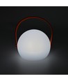 Oppladbar RGB LED-bordlampe Ø13cm - Hvit, inkl. fjernkontroll, IP54 utendørs