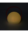 Oppladbar RGB LED-bordlampe Ø13cm - Hvit, inkl. fjernkontroll, IP54 utendørs